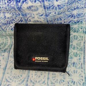 Fossil vtg nylon snap walllet/pouch